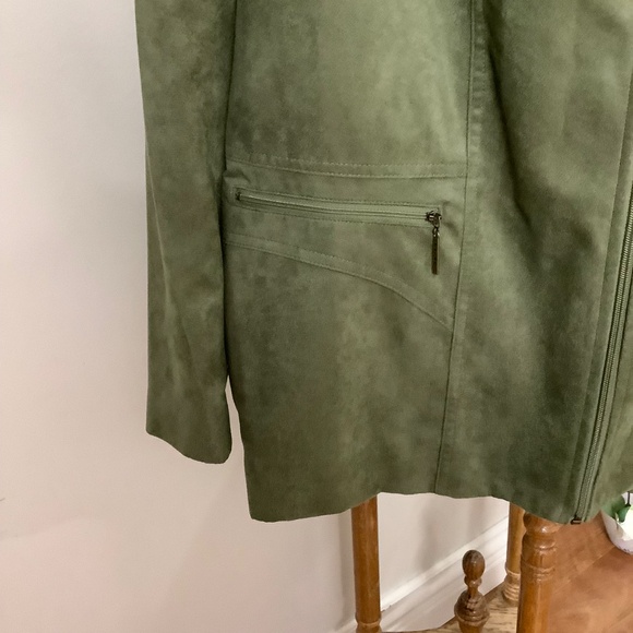 Tan Jay fax suede blazer Jacket 24 W - Picture 7 of 11